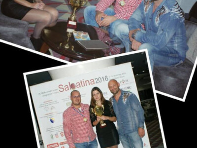 Roberta Kljenak s Edijem Bajurinom i Ivom Šegovićem na Sabatini 2016.