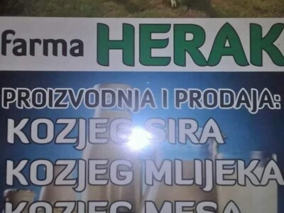 Farma koza pod obroncima planine Vranice