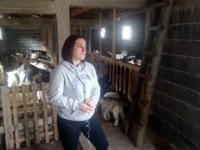 Farma koza pod obroncima planine Vranice