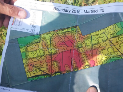 Crvena boja je dio gdje je depresija