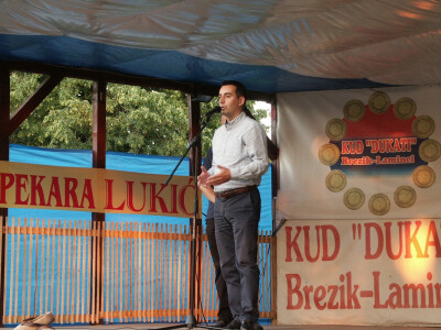 Ognjen Žmirić, zamjenik načelnika opštine Gradiška, otvara sabor