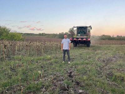 Gazdinstvo Nekšanović - tov junadi, žetva suncokreta