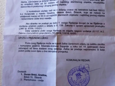 Goran Brkić mora ukloniti 300 ovaca