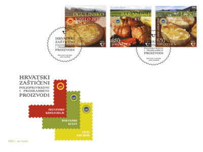 Hrvatski zaštićeni poljoprivredni i prehrambeni proizvodi na poštanskim markama