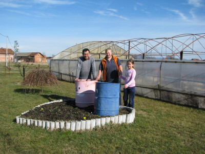 Božo, Jadranka i Teodora u parku