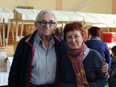 Silva Wendling i tradicionalni izlagač OPG Lehki (kozji sir)