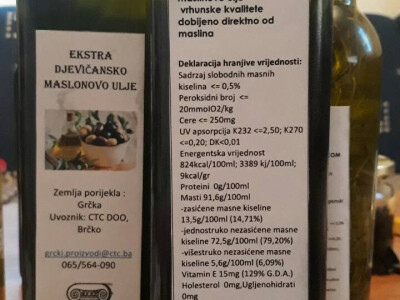 Ekstra djevičansko mslinovo ulje