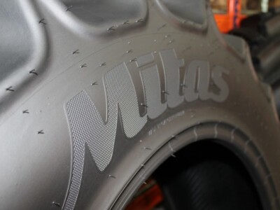 Mitas, logo na traktorskoj gumi