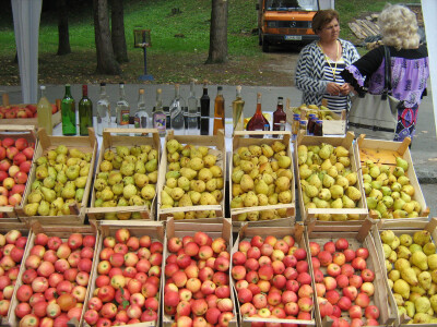 Porodica Kolundžija je izložila plodove iz svog voćnjaka