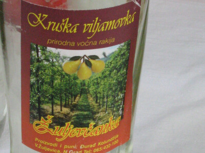 Rakija od kruške Viljamovke