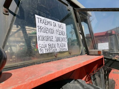 Protesti poljoprivrednika u Novom Sadu