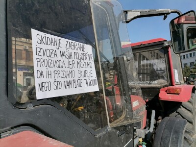 Protesti poljoprivrednika u Novom Sadu