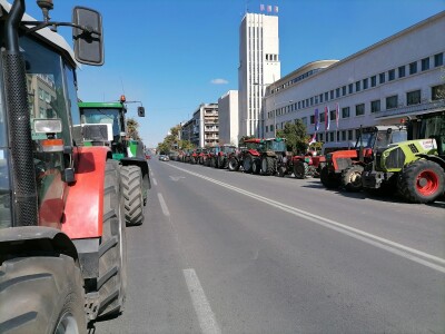 Protesti poljoprivrednika u Novom Sadu