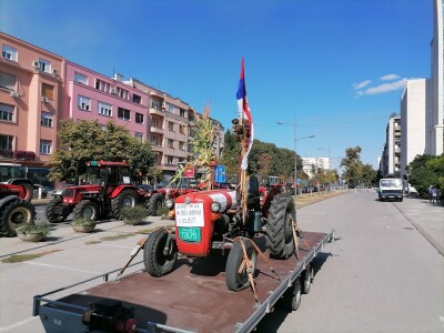 Protesti poljoprivrednika u Novom Sadu