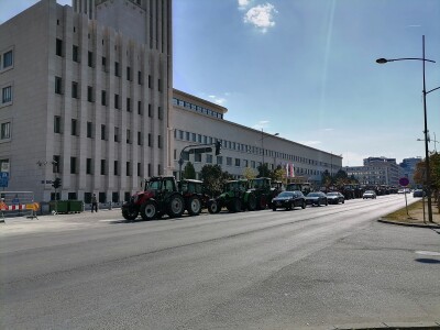 Protesti poljoprivrednika u Novom Sadu
