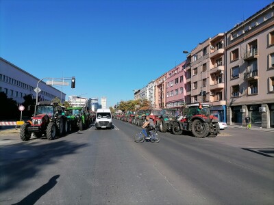 Protesti poljoprivrednika u Novom Sadu