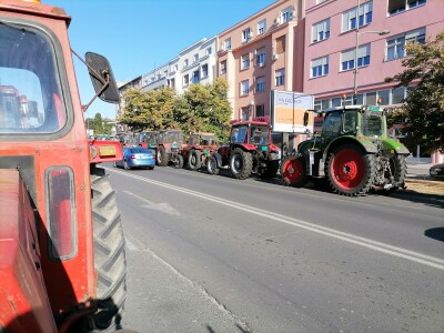 Protesti poljoprivrednika u Novom Sadu