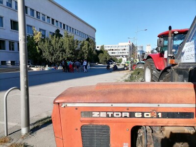 Protesti poljoprivrednika u Novom Sadu