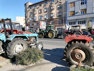 Protesti poljoprivrednika u Novom Sadu