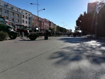 Protesti poljoprivrednika u Novom Sadu