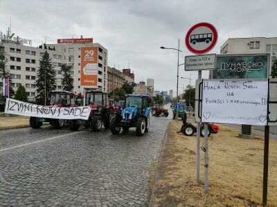Protesti u Novom Sadu na Varandskom mostu