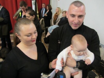 Slavko Dakić sa porodicom