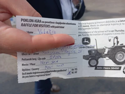 Izvlačenje ulaznica na Poljoprivrednom sajmu 2025.