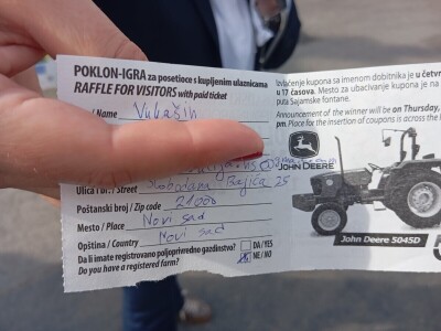 Izvlačenje ulaznica na Poljoprivrednom sajmu 2025.