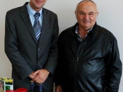 Župan Posavec s izlagačem