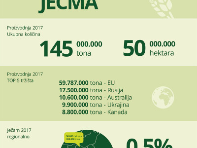 Ječam infografika