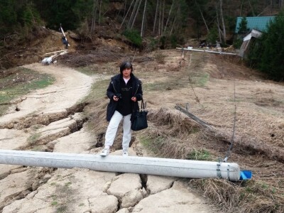 Klizište uslijed pražnjenja jezera