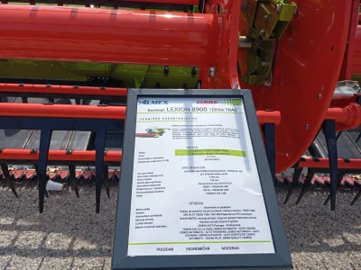 Kombajn Claas lexion -  najveća mašina na Poljoprivrednom sajmu