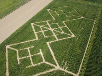 Kukuruzni labirint u Dubrovčaku Lijevom kod Ivanić-Grada