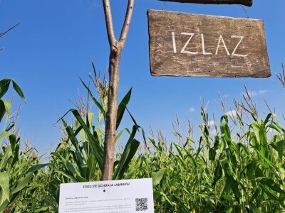 Kukuruzni labirint u Dubrovčaku Lijevom kod Ivanić-Grada