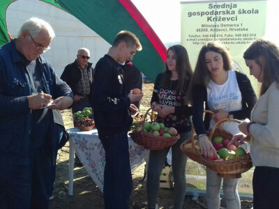 Učenici Srednje gospodarske škole posjetiteljima su dijelili voće