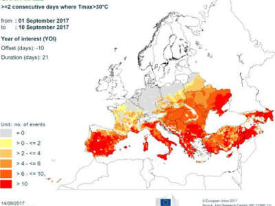 Najduži toplotni talas u fazi sazevanja kukuruza