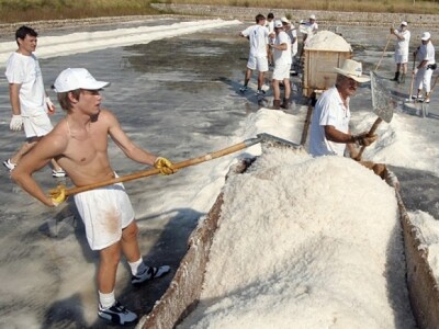 Na početku berbe čiste soli u stonskoj Solani