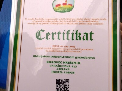 Na varaždinskoj tržnici dodijeljeni certifikati Proizvodi hrvatskog seljaka