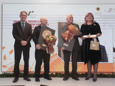G. Cappelli i D Katica s dobitnicima nagrade za životno djelo