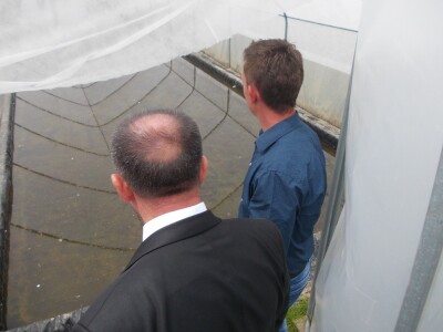 Ćevapović pokazuje prostor za uzgoj rasada duhana Ćevapović pokazuje prostor za uzgoj rasada duhana