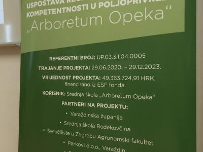 Održana uvodna konferencija projekta „Uspostava regionalnog centra kompetentnosti u poljoprivredi „Arboretum Opeka“