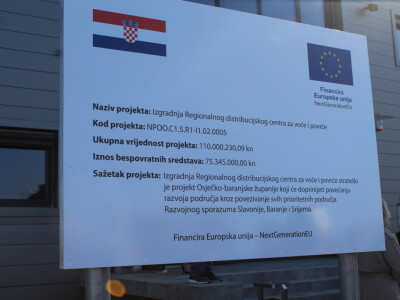 Otvoren Regionalni distribucijski centar za voće i povrće u Osijeku