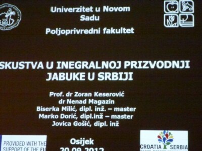 O iskustvima u integralnoj proizvodnji jabuke u Srbiji uputio nas je prof.dr.sc. Zoran Keserović