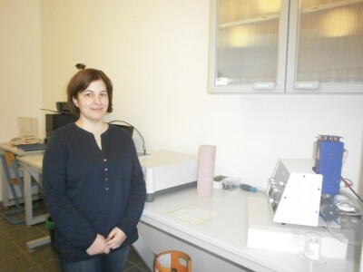 Dipl. ing. agronomije Ivana Biondić Ohnjec u pedološkom laboratoriju