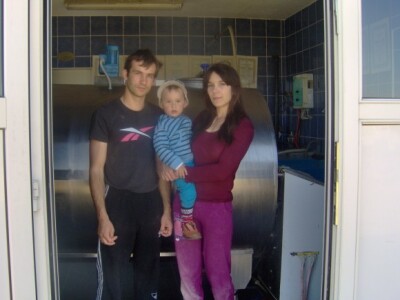 Alen, sin Borna i supruga Vedrana Beštek