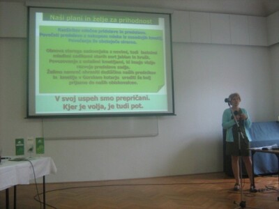 Anita prezentira rad svog OPG-a u Ptuju u Sloveniji