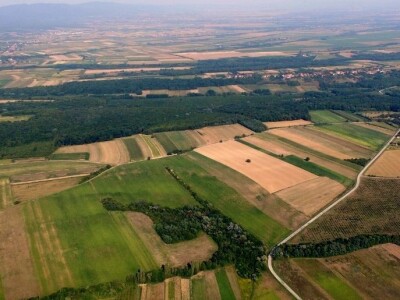 Plodna polja Zlatne doline snimljena dronom