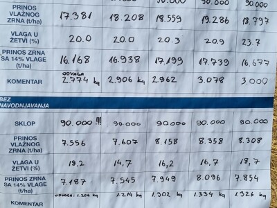Pokusi navodnjavanja kukuruza Rivulis sistemima "kap po kap"