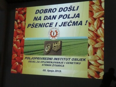 Poljoprivredni Institut Osijek, Dan polja pšenice i ječma, 5. 6. 2019.