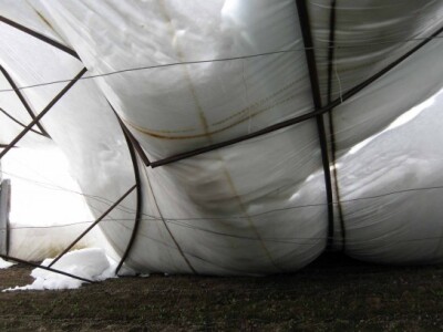 Plastenik se urusio pod snegom